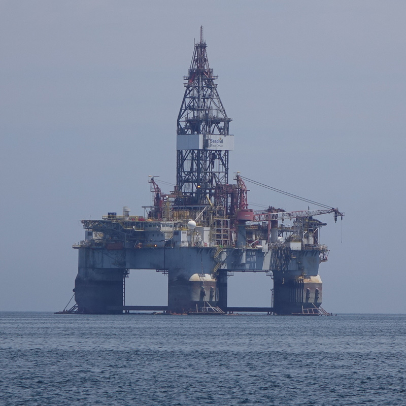 Oil rig in Nigeria, Africa